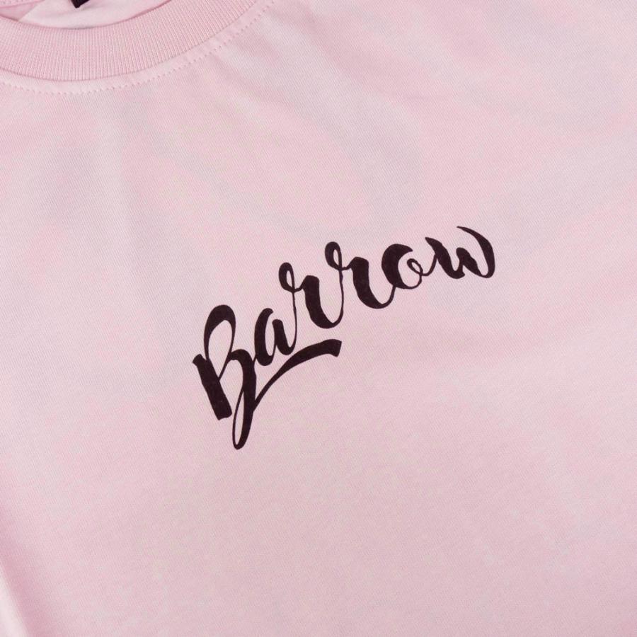 旧作お買い得セール！ BARROW バロウ Tシャツ メンズ 半袖 クルーネック コットン 綿100％ S4BWUATH145 ピンク BARROW（バロー） バロウ クルーネックTシャツ S4BWUATH145 ピンク