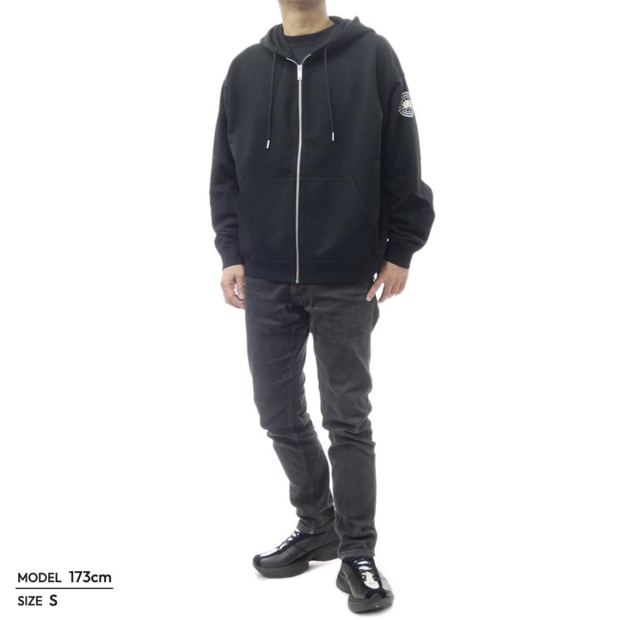 CANADA GOOSE カナダグース メンズジップアップパーカー 1540M1 / ROVE FULL WITH SLEEVE GRAPHIC ブラック 2026春夏新作の画像