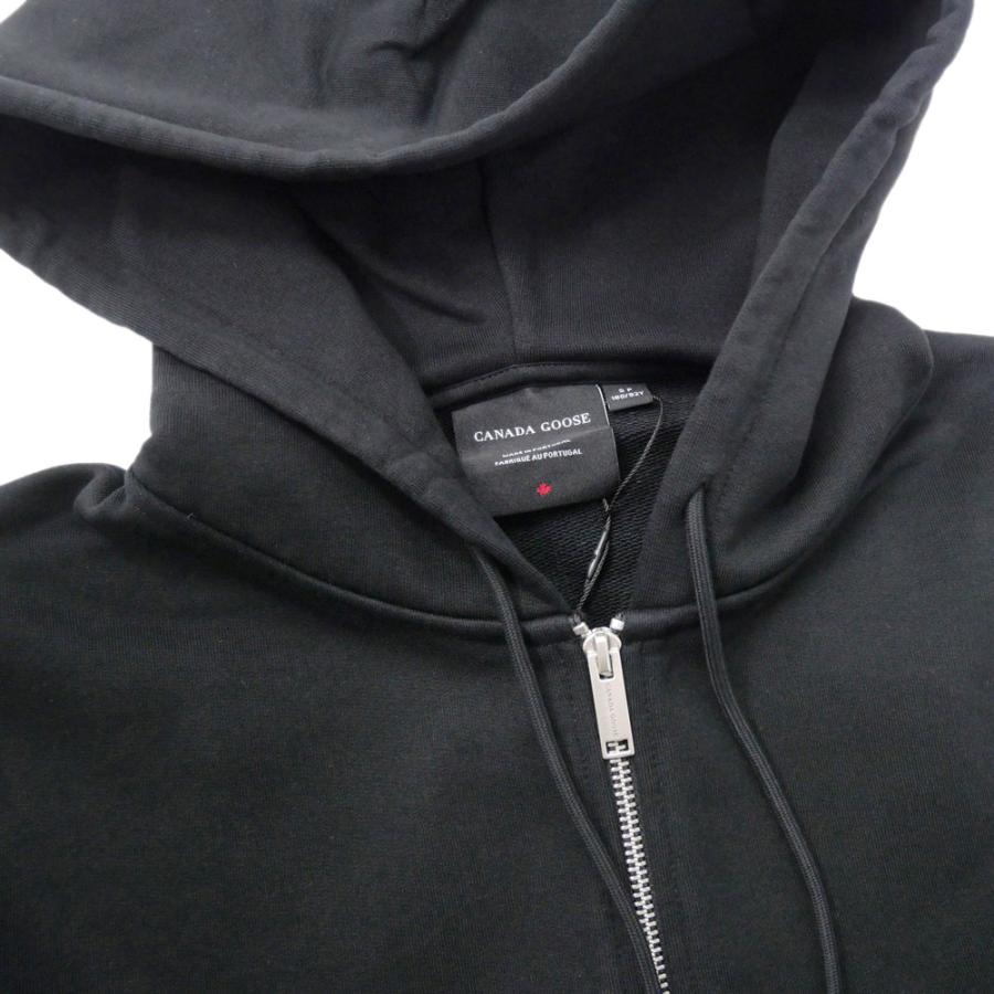 CANADA GOOSE カナダグース メンズジップアップパーカー 1540M1 / ROVE FULL WITH SLEEVE GRAPHIC ブラック 2026春夏新作の画像