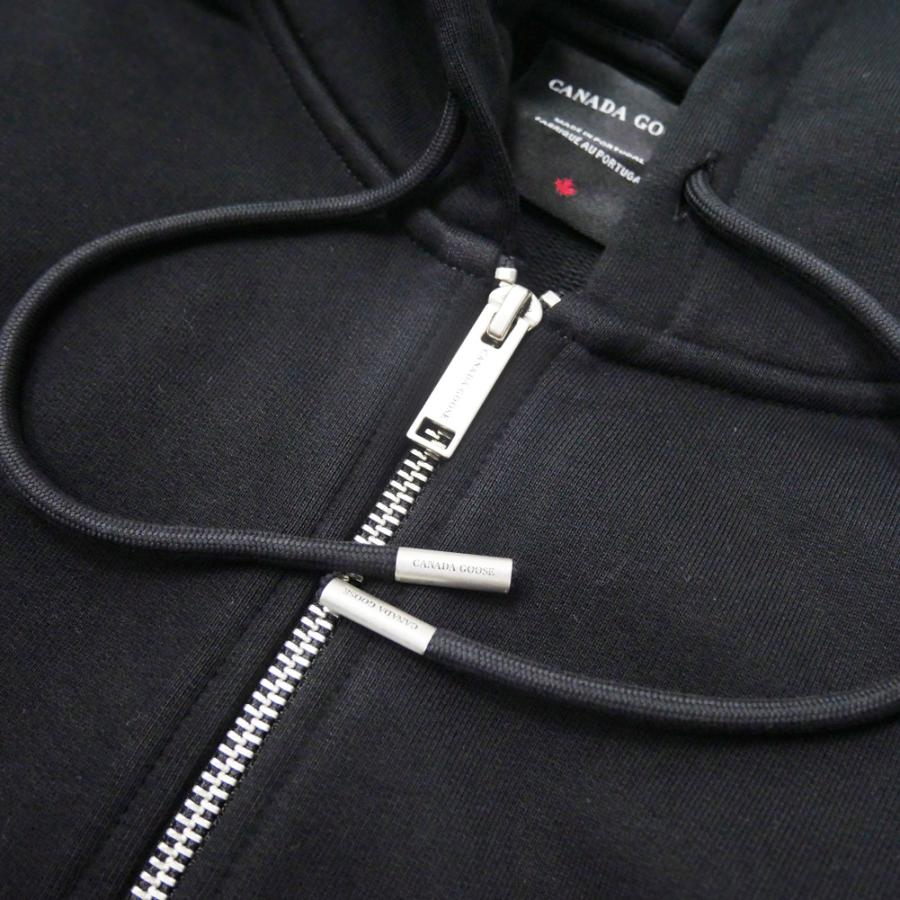 CANADA GOOSE カナダグース メンズジップアップパーカー 1540M1 / ROVE FULL WITH SLEEVE GRAPHIC ブラック 2026春夏新作の画像