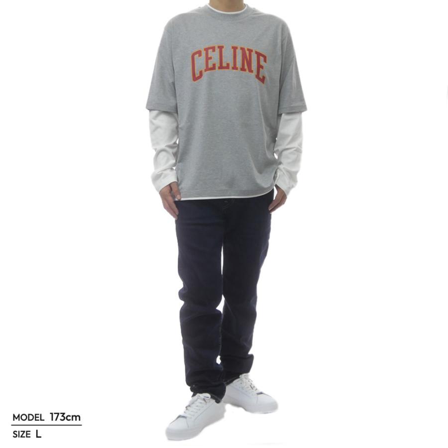 CELINE（セリーヌ） メンズクルーネックロングTシャツ RX0AU 671Q