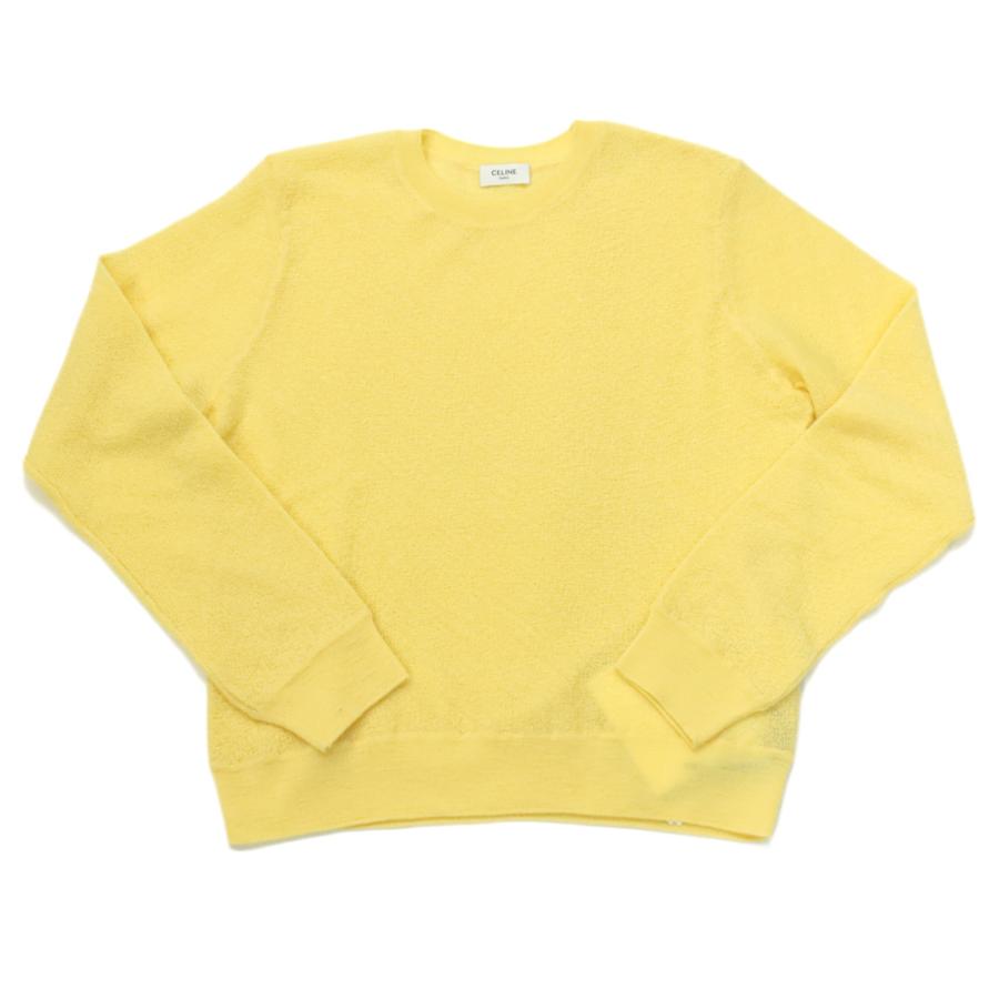 CELINE セリーヌ メンズクルーネック ニット セーター RYOEK 0925 イエローの画像