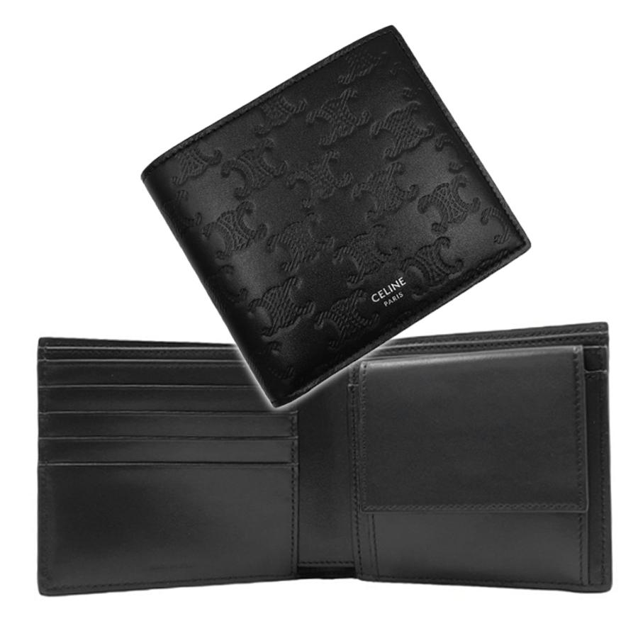 CELINE セリーヌ メンズ二つ折り財布(小銭入れ付き)10C873FQB CELINE セリーヌ メンズ二つ折り財布(小銭入れ付き)10C873FQB