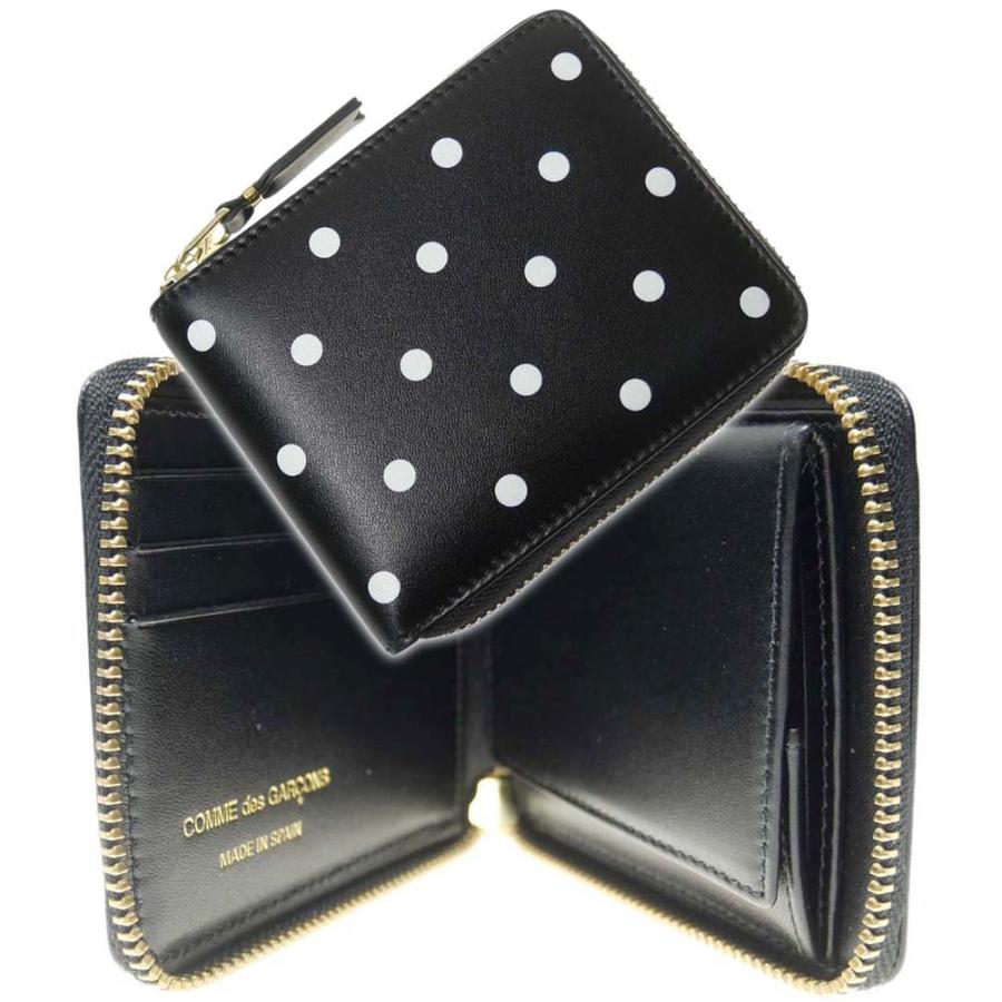 Comme Des Garcons コムデギャルソン メンズ二つ折り財布 小銭入れ付き Polka Dots Printed Sa7100pd ブラック Cg21ss315 Tre Style 通販 Yahoo ショッピング