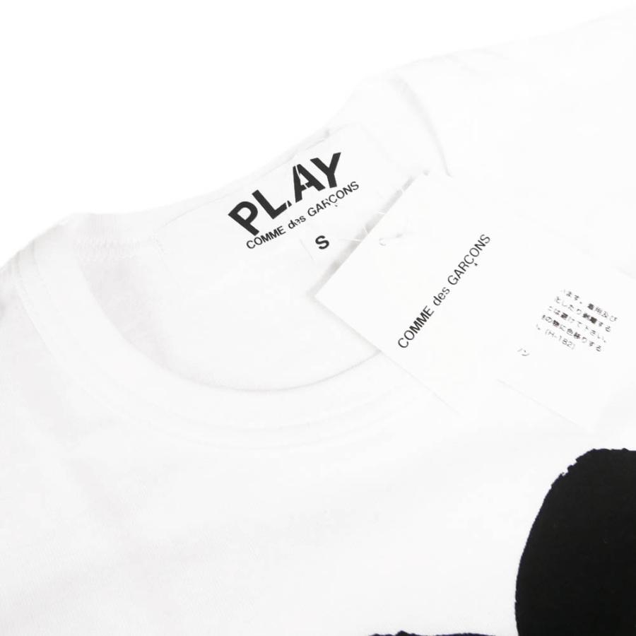 PLAY COMME des GARCONS プレイコムデギャルソン メンズクルーネックロングTシャツ AZ-T286-051 ホワイト｜tre-style｜03