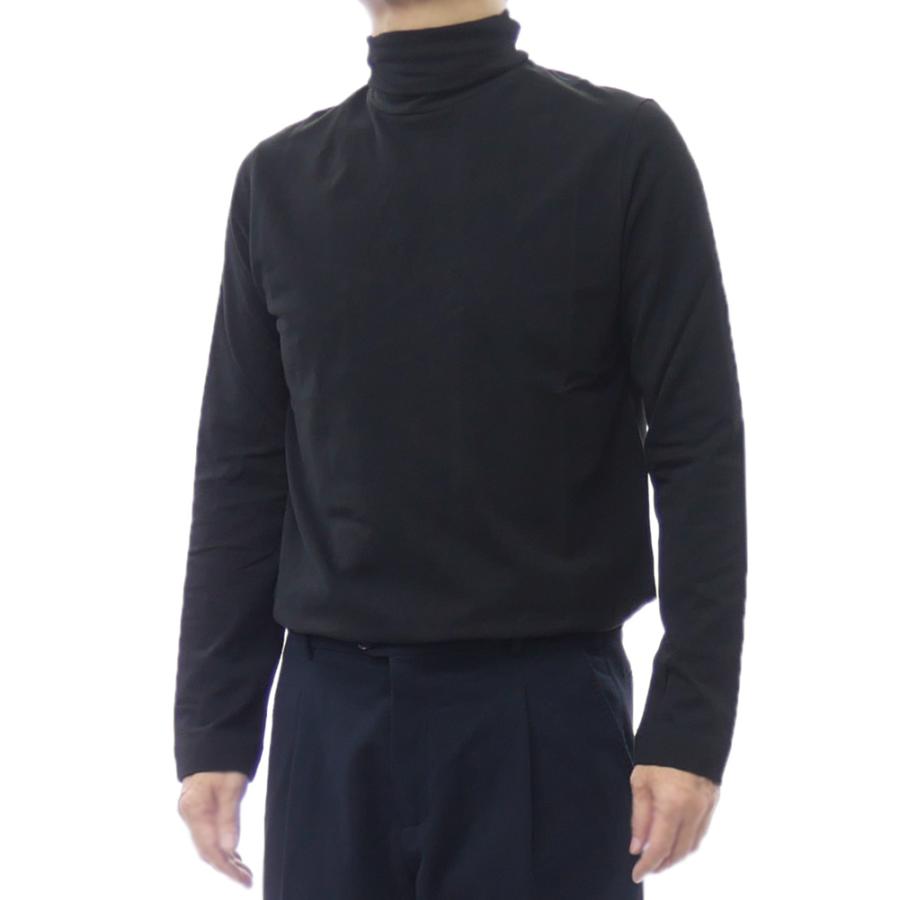 2025 秋冬新作！ CIRCOLO1901 チルコロ1901 Tシャツ メンズ 長袖 タートルネック ロンT CN4950 ブラック CIRCOLO 1901（チルコロ 1901） メンズタートルネックロングTシャツ