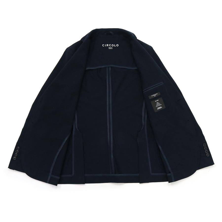 CIRCOLO1901 チルコロ1901 メンズシングル2Bジャケット CN5185 ネイビー 2026春夏新作の画像