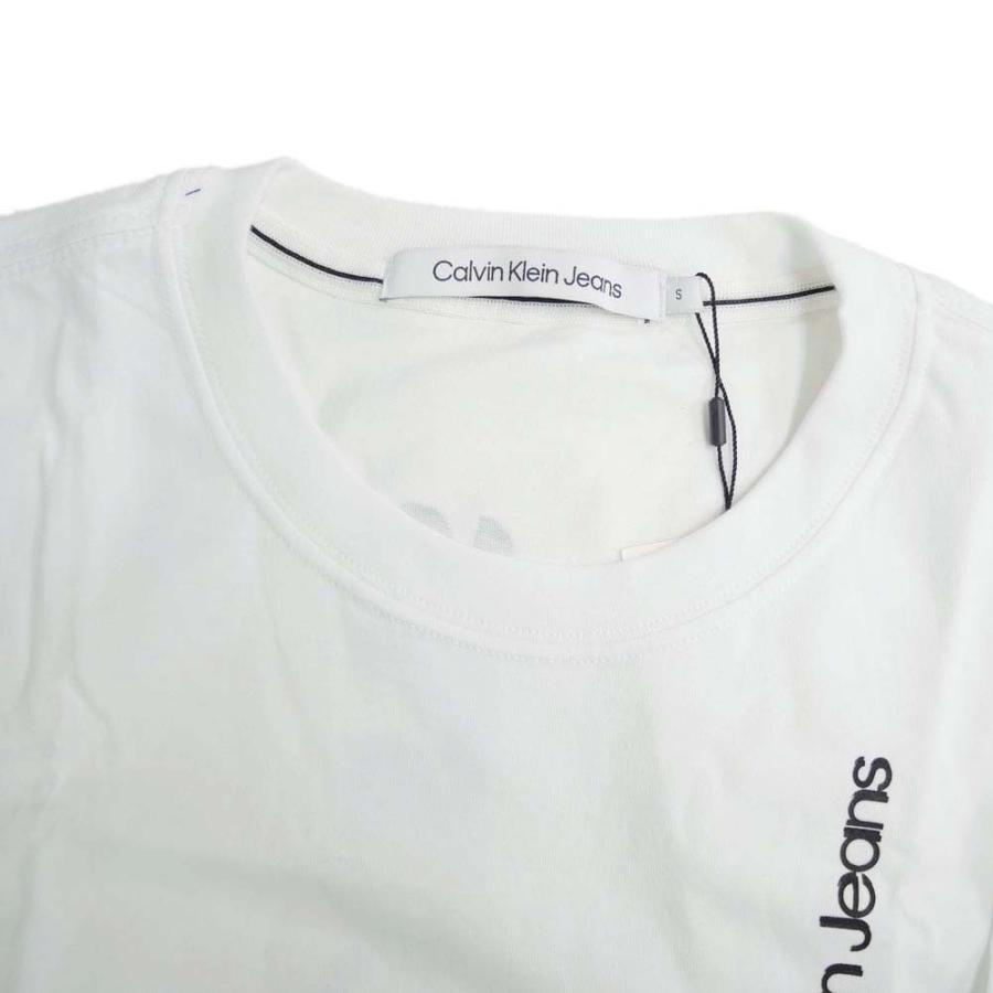 CALVIN KLEIN JEANS カルバンクラインジーンズ メンズクルーネックTシャツ J30J320187 ホワイト｜tre-style｜03