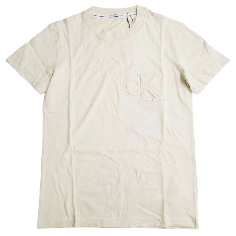 CALVIN KLEIN JEANS カルバンクラインジーンズ メンズクルーネックTシャツ J323492 ベージュ｜tre-style｜02