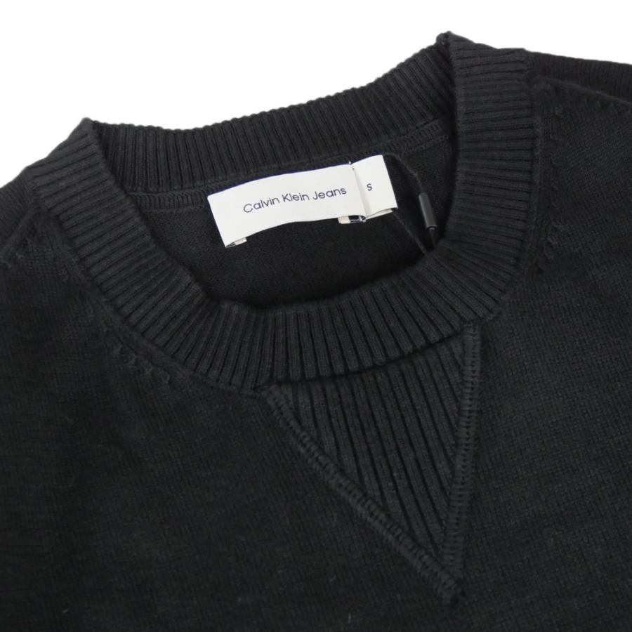 旧作お買い得セール！   JEANS カルバンクラインジーンズ セーター メンズ クルーネック ニット J325671 ブラック Calvin Klein Jeans（カルバンクラインジーンズ） メンズクルーネック