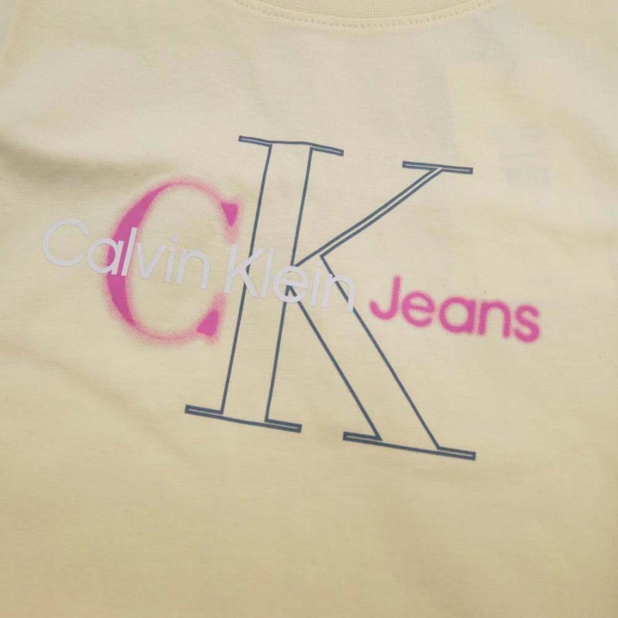 CALVIN KLEIN JEANS カルバンクラインジーンズ レディースクルーネックTシャツ J222639 バニラ /2024春夏新作｜tre-style｜04