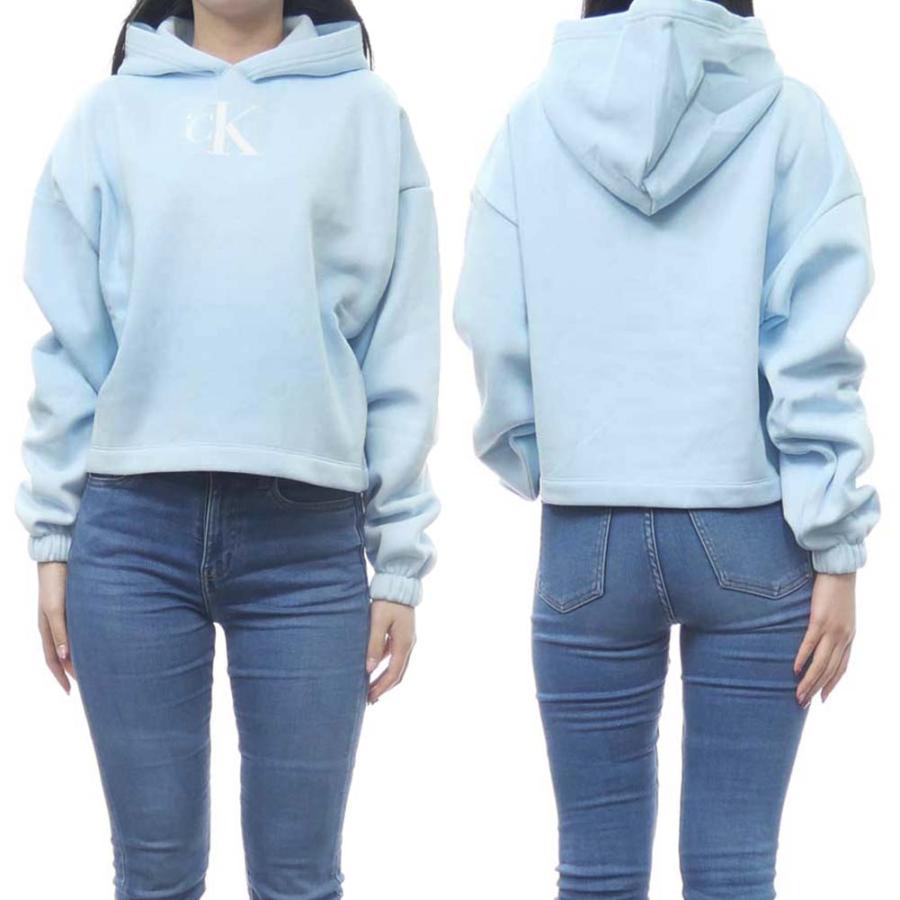 【新品】カルバンクライン プルオーバー パーカー 水色 L Calvin Klein - 【新品】カルバンクライン プルオーバー パーカー 水色