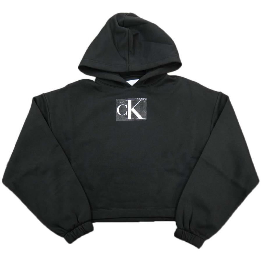   JEANS カルバンクラインジーンズ レディースプルオーバーパーカー J222962 ブラック Calvin Klein Jeans CALVIN KLEIN JEANS カルバンクライン