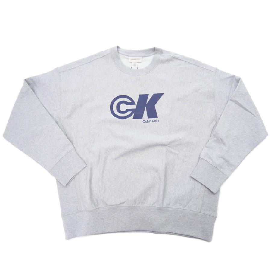 【限定1！】新品未使用 カルバンクライン CKロゴ入りトレーナー グレー Calvin Klein（カルバン・クライン） トレーナー スウェット