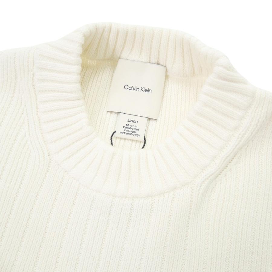   JEANS カルバンクラインジーンズ メンズニット セーター 4RD314G オフホワイト 2025秋冬新作 Calvin Klein Jeans（カルバンクラインジーンズ） メンズニット