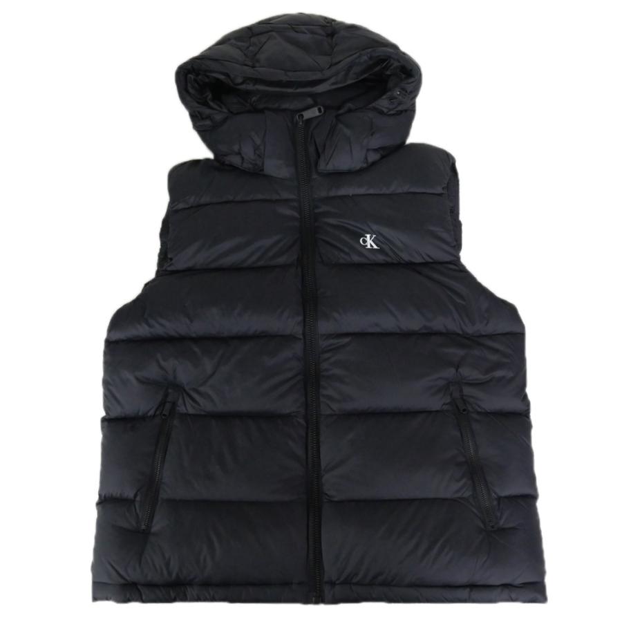2025 秋冬新作！   JEANS カルバンクラインジーンズ メンズダウンベスト 4RD531G ブラック 2025秋冬新作 Calvin Klein Jeans（カルバンクラインジーンズ） メンズダウンベスト
