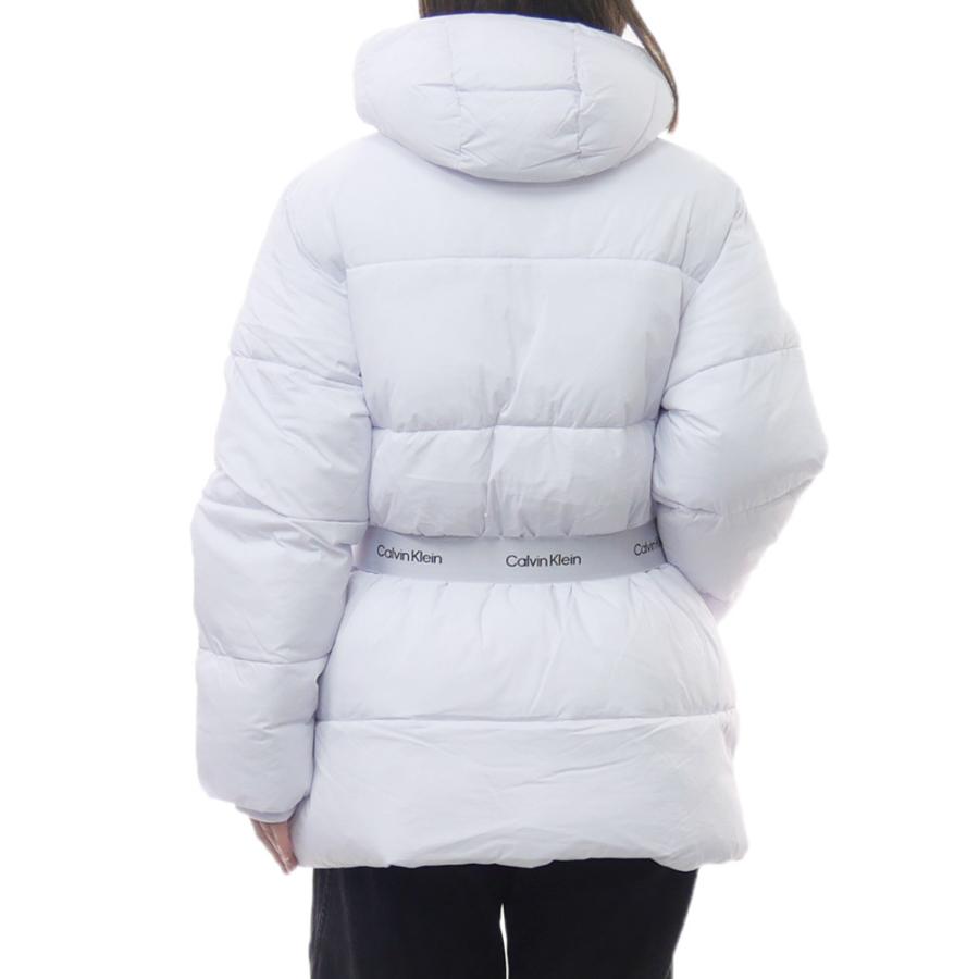 2025 秋冬新作！   JEANS カルバンクラインジーンズ レディース中綿コート 47D507G ホワイト2025秋冬新作 Calvin Klein Jeans（カルバンクラインジーンズ） レディース中綿