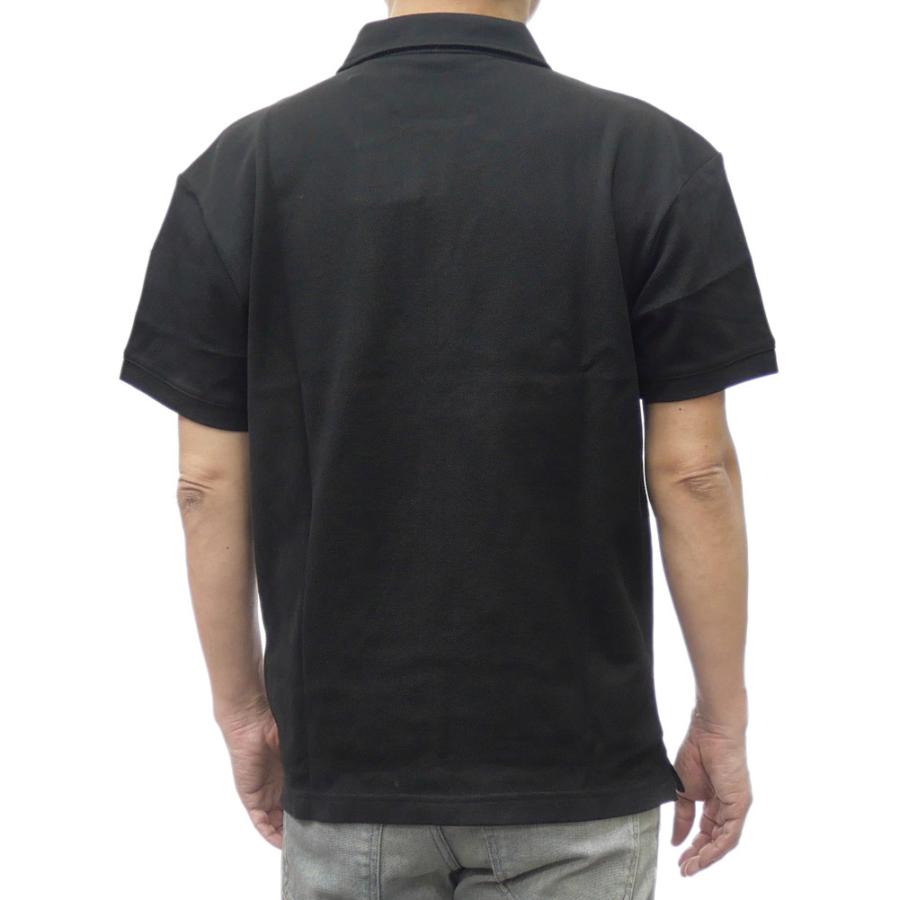 セールSS   JEANS カルバンクラインジーンズ ポロシャツ 半袖 メンズ 鹿の子 コットン 綿100％ J327040 ブラック Calvin Klein Jeans（カルバンクラインジーンズ） メンズ鹿の子