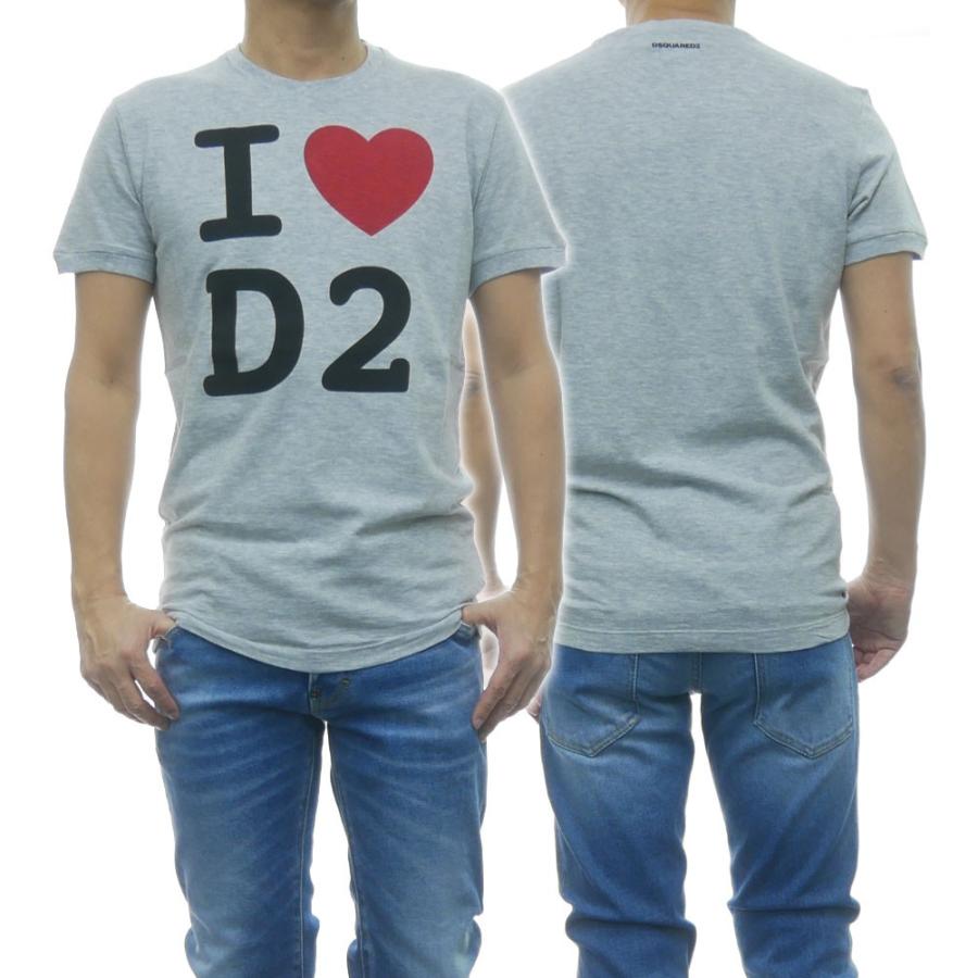 DSQUARED2 ディースクエアード メンズクルーネックTシャツ S74GD0670 S22146 グレー