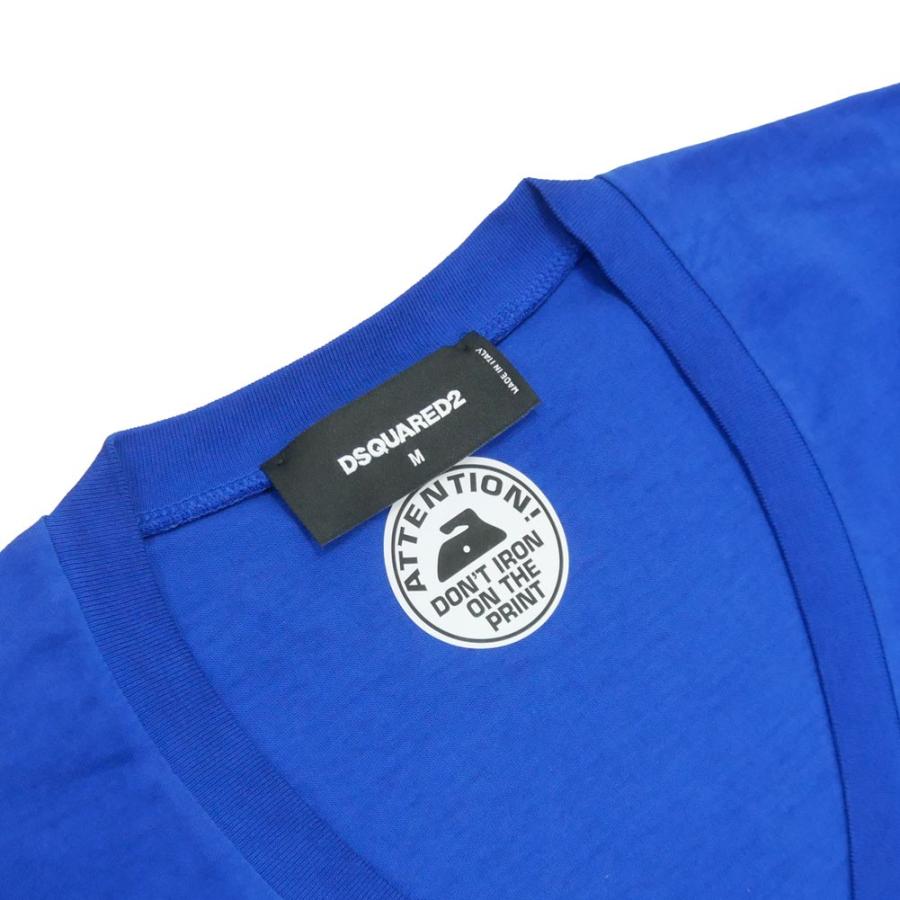 DSQUARED2（ディースクエアード） メンズVネックTシャツ S74GD0694