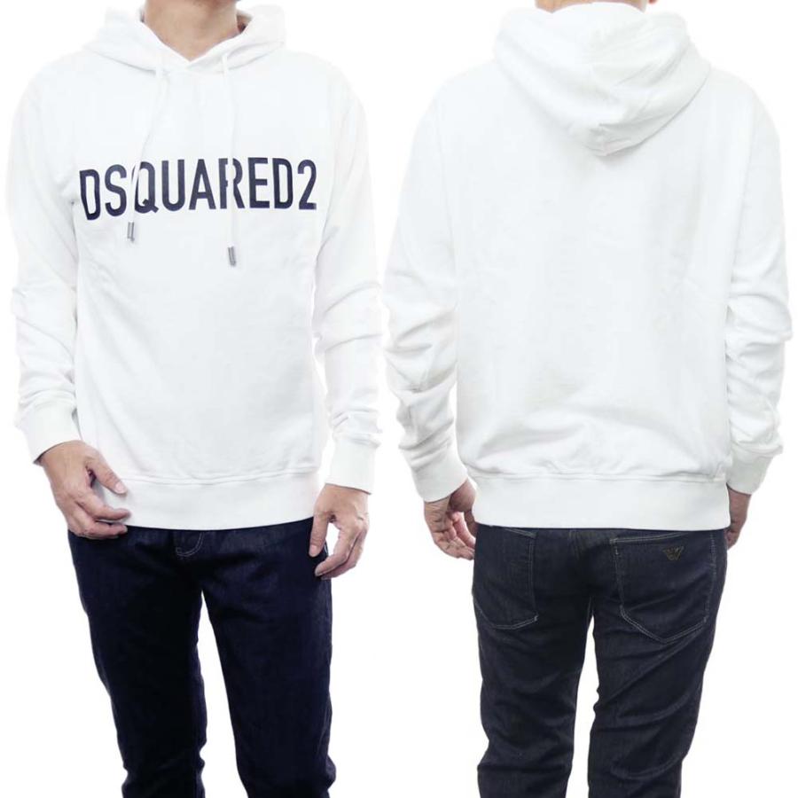 【即発】DSQUARED2 プルオーバーパーカー S74GU0756 S25551 Dsquared2 - Hoodie for Man - White - S74GU0756S25551-100