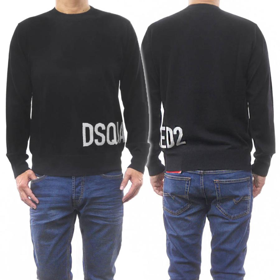 DSQUARED2（ディースクエアード） メンズクルーネックセーター ニット
