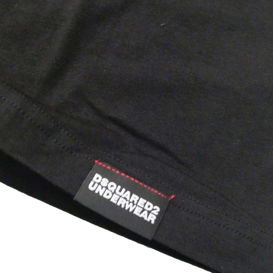 DSQUARED2 ディースクエアード メンズクルーネックTシャツ D9M204600 ブラック｜tre-style｜04