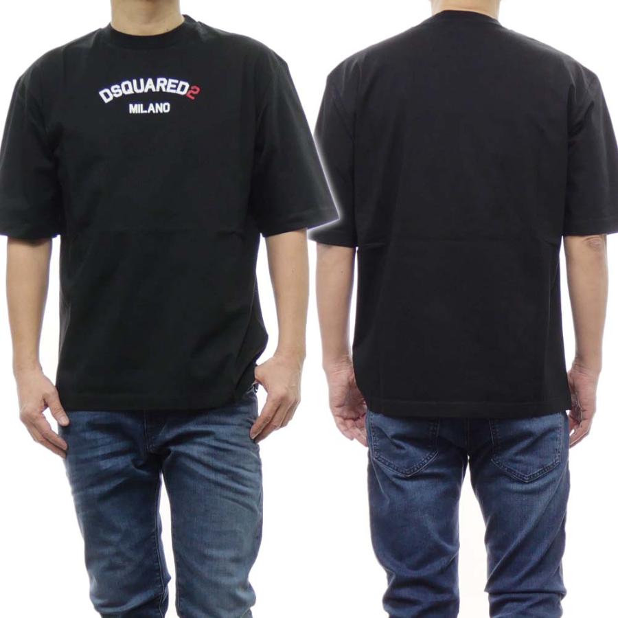DSQUARED2 ディースクエアード メンズクルーネックTシャツ DSQUARED2 ディースクエアード メンズクルーネックTシャツ