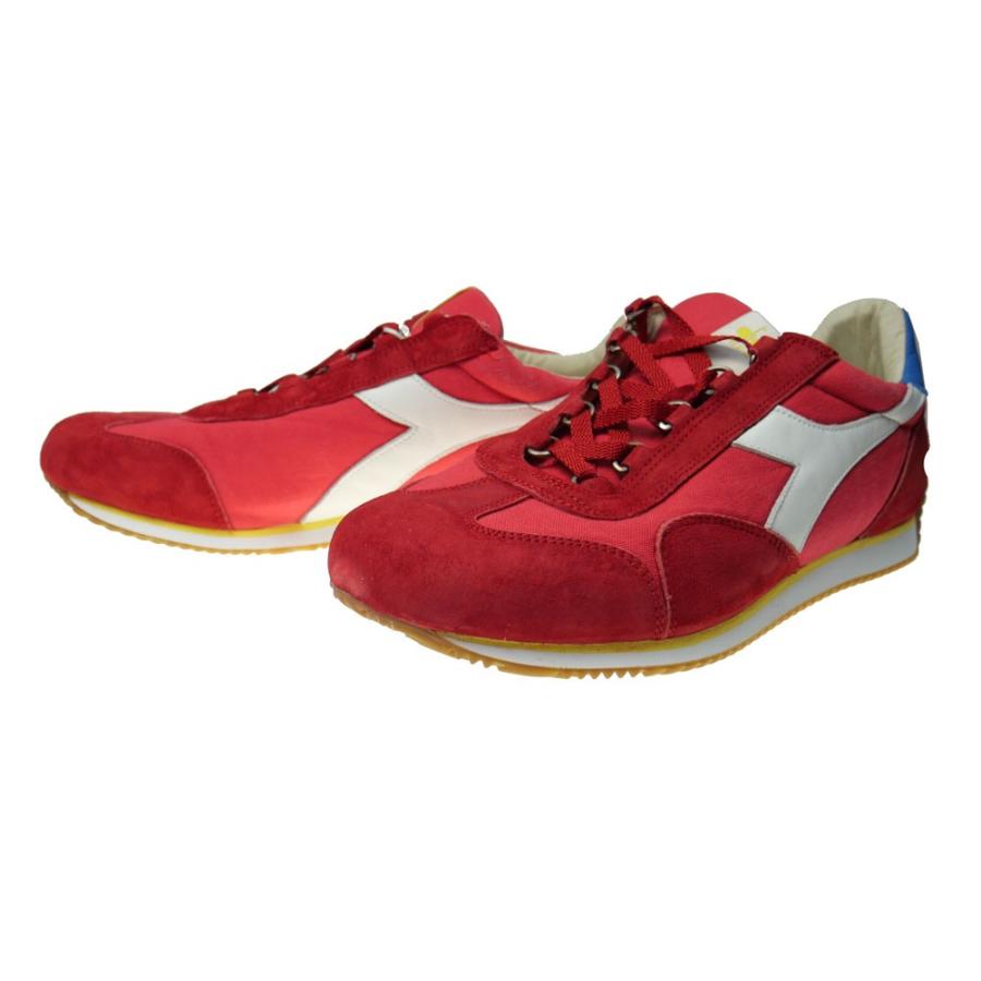 Diadora Heritage ディアドラ ヘリテージ メンズローカットスニーカー Equipe H Canvas Stone Wash レッド Ddss302 Tre Style 通販 Yahoo ショッピング