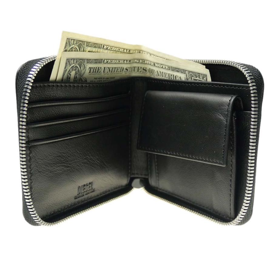 Diesel ディーゼル メンズ二つ折り財布 小銭入れ付き Hiresh Xs Zippi X Ps679 ブラック Ds21fw1 Tre Style 通販 Yahoo ショッピング