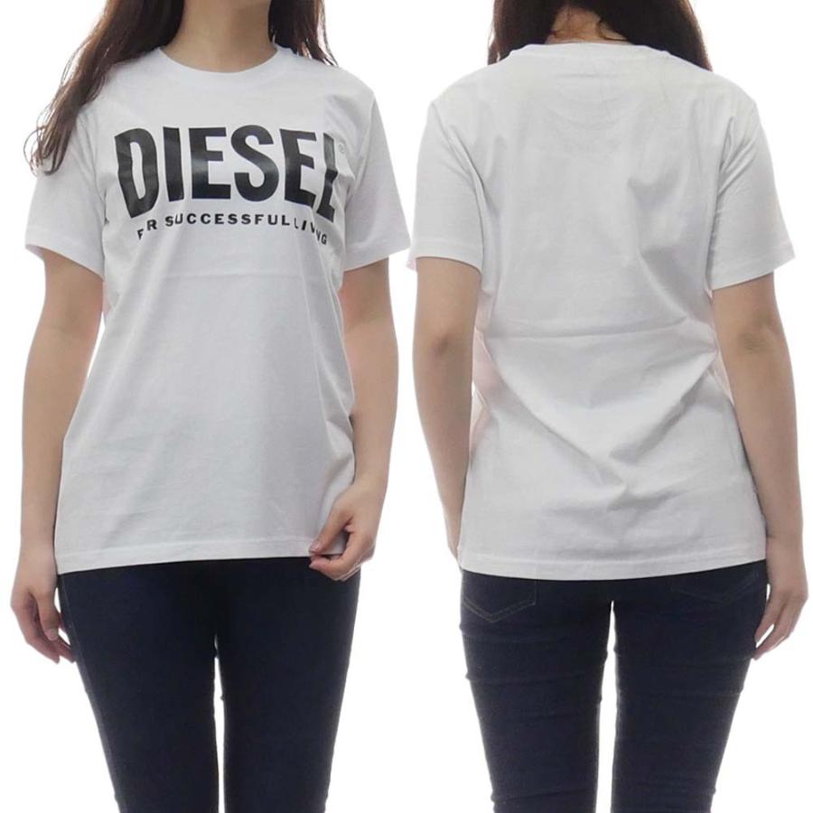 Diesel ディーゼル レディースクルーネックtシャツ T Sily Wx 00syw8 0catj ホワイト Ds21ss701 Tre Style 通販 Yahoo ショッピング