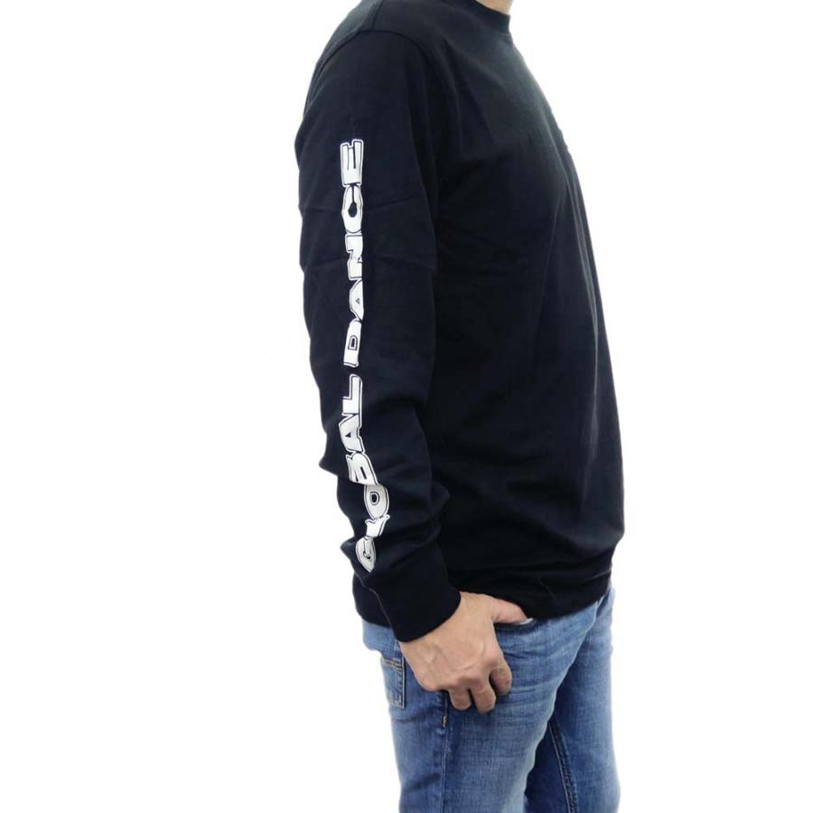 DIESEL ディーゼル メンズクルーネックロングTシャツ A11088 0EFAN / T-JUST-LS-L3 ブラック｜tre-style｜05