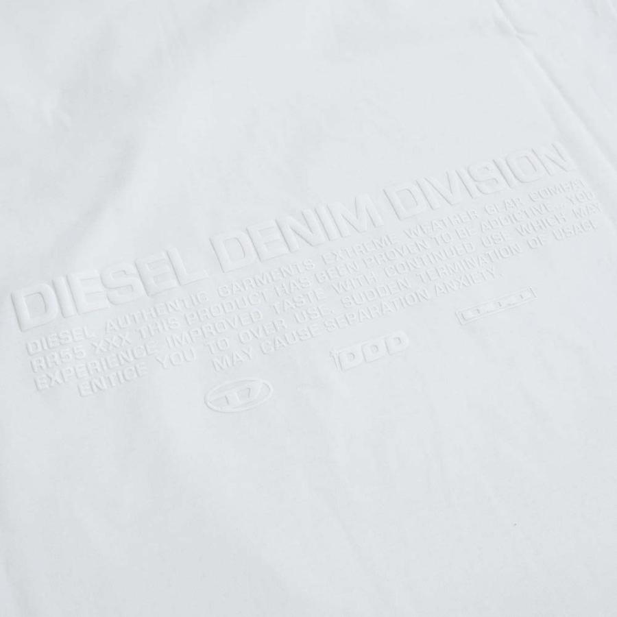 DIESEL ディーゼル メンズクルーネックロングTシャツ A11281 0QANW / T-MUST-LS-L4 ホワイト｜tre-style｜06