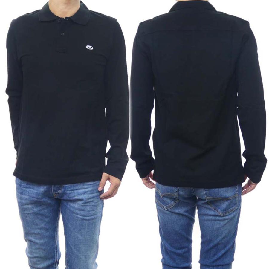 DIESEL ディーゼル メンズ長袖鹿の子ポロシャツ A06317 0AIJR