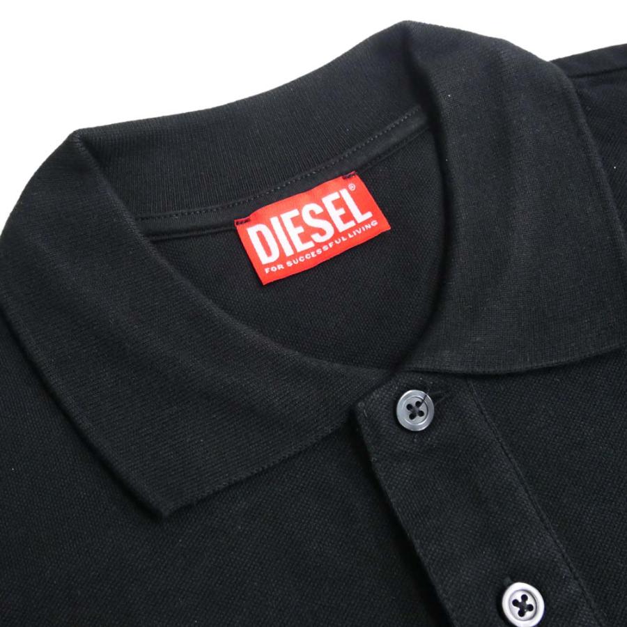 DIESEL（ディーゼル） メンズ 長袖 鹿の子 ポロシャツ A06317 0AIJR