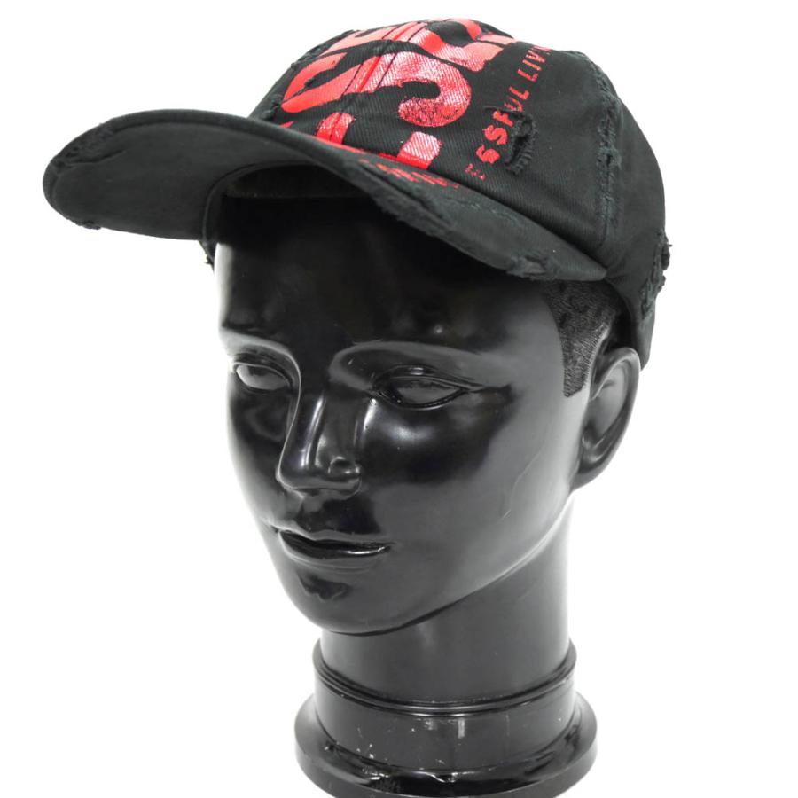 DIESEL ディーゼル メンズキャップ A08268 0LYKV / C-EWAN ブラック 