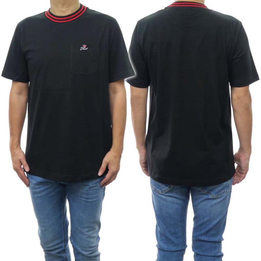 DIESEL ディーゼル メンズクルーネックTシャツ A09675 0BJAN / T
