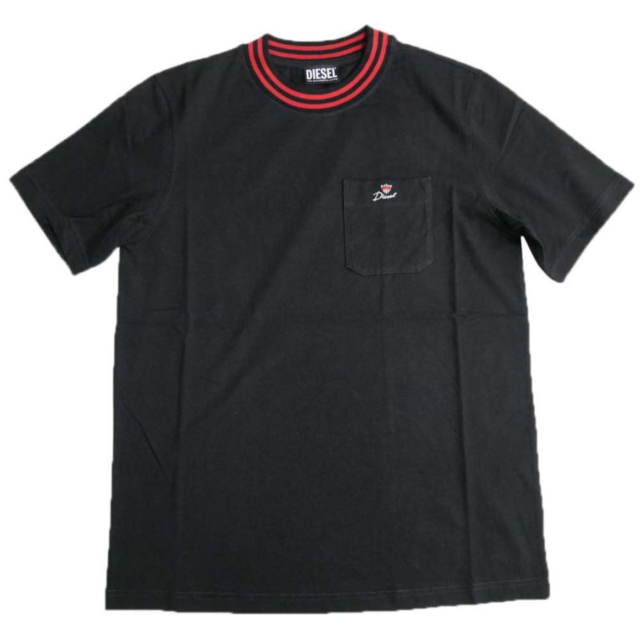 【DIESEL】コンパクトTシャツ TWASHN OVER Tシャツ｜ブラック｜ボーイズ｜DIESEL