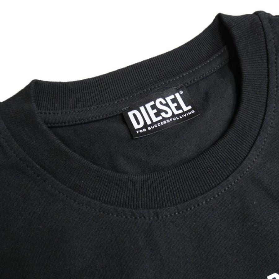ディーゼル DIESEL Tシャツ Dロゴ グラフィックT T-DIEGOR-C16 DIESEL ディーゼル Tシャツ メンズ ブラック ホワイト Dロゴ