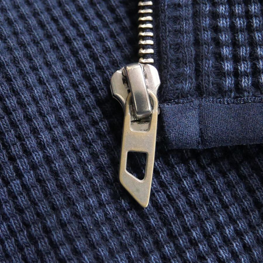 DIESEL ディーゼル WAFCOOL-ZIP-LS ワッフル生地 エンブロイダリーデザイン ジップアップ ニット カーディガン レディース ブルー A14881 DIESEL（ディーゼル） メンズジップアップスウェット A14881 0DRAQ / S