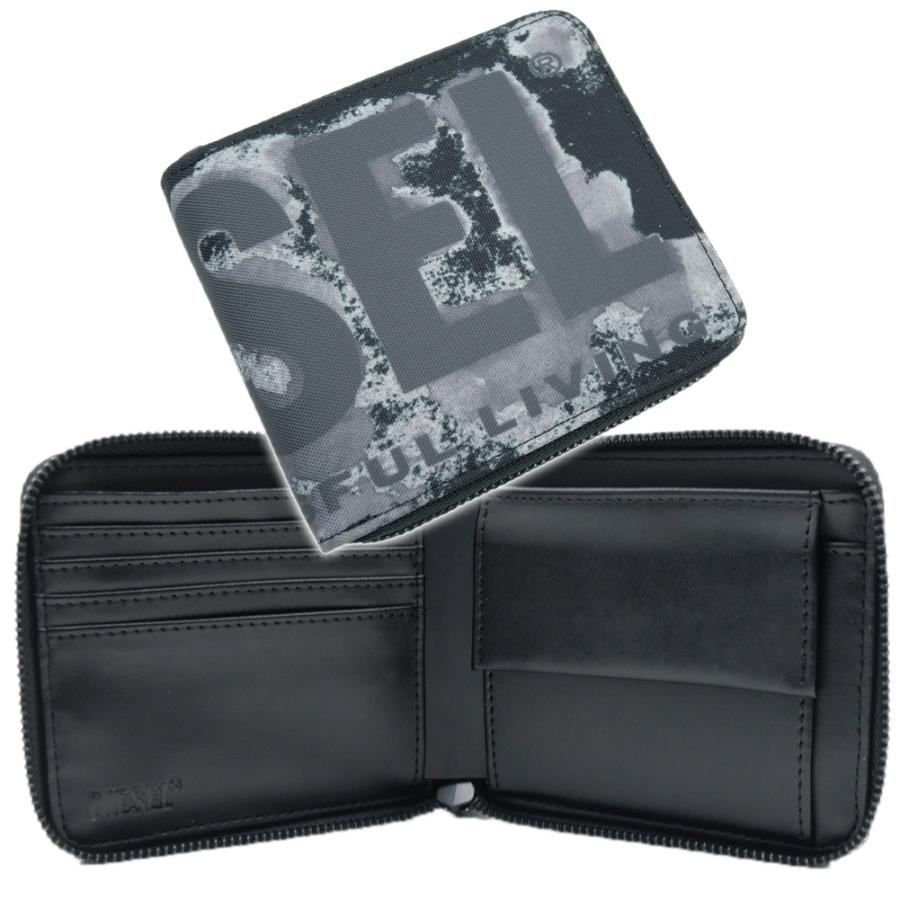 DIESEL ディーゼル メンズ二つ折り財布(小銭入れ付き) X09528 DIESEL ディーゼル メンズ二つ折り財布(小銭入れ付き) X09528