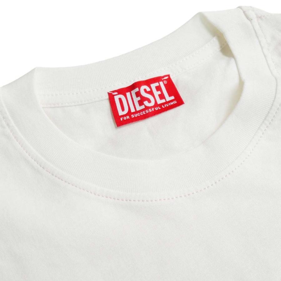 DIESEL - S7 DIESEL  T-JUST-DIE クルーネックTシャツ ホワイト DIESEL ディーゼル Tシャツ メンズ カットソー クルーネック