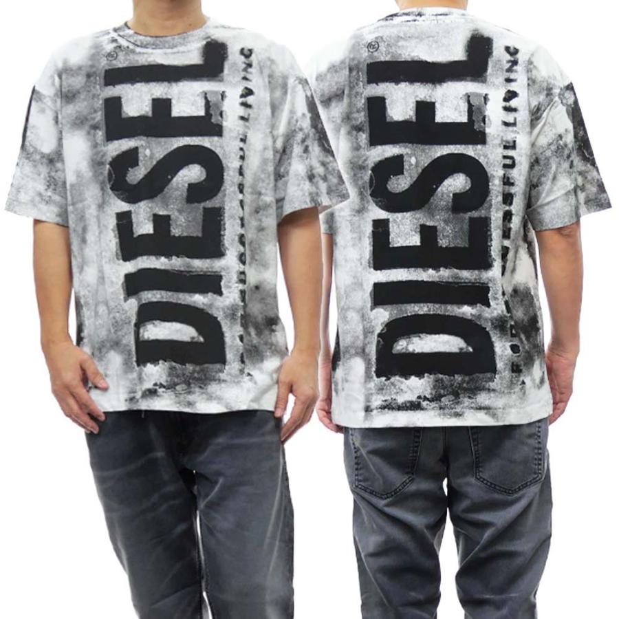 DIESEL ディーゼル メンズクルーネックTシャツ A13328 0AIJV / T-BOXT 