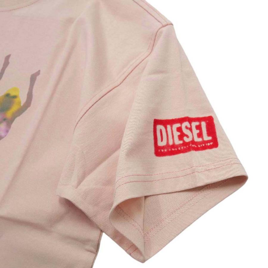 DIESEL（ディーゼル） レディース クルーネック Tシャツ A13264 0AKAK