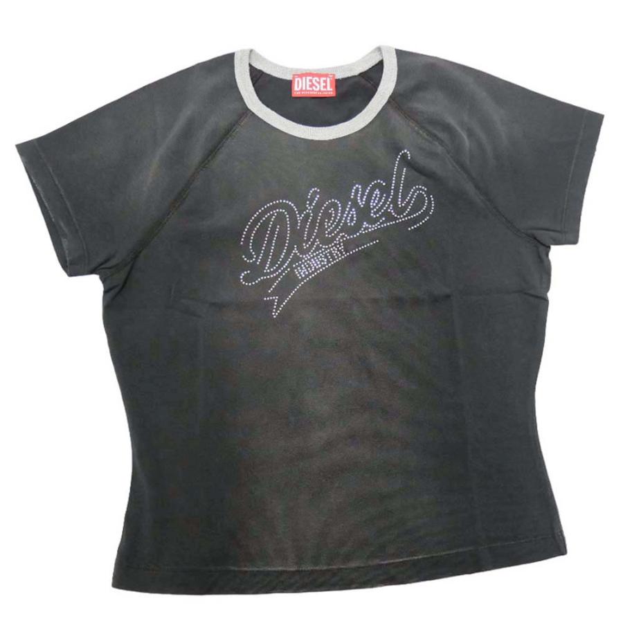 DIESEL ディーゼル レディースクルーネックTシャツ A12982 0KLAI