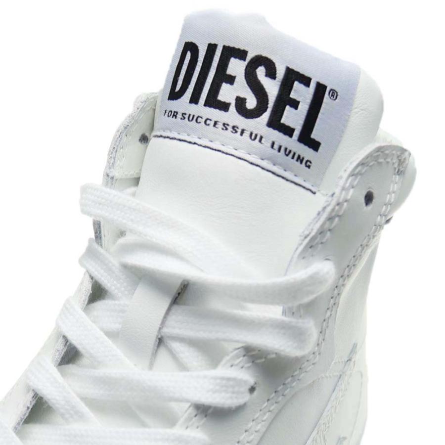 DIESEL ディーゼル レディースハイカットスニーカー Y03337 PR030 / S-LEROJI MID W ホワイト /2024春夏新作