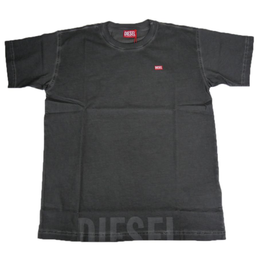 2025 秋冬新作！ DIESEL ディーゼル Tシャツ メンズ 半袖 クルーネック コットン 綿100％ A18739 0IKBQ / T-NORM-T7 ダークチャコール DIESEL（ディーゼル） メンズクルーネックTシャツ A18739 0IKBQ / T