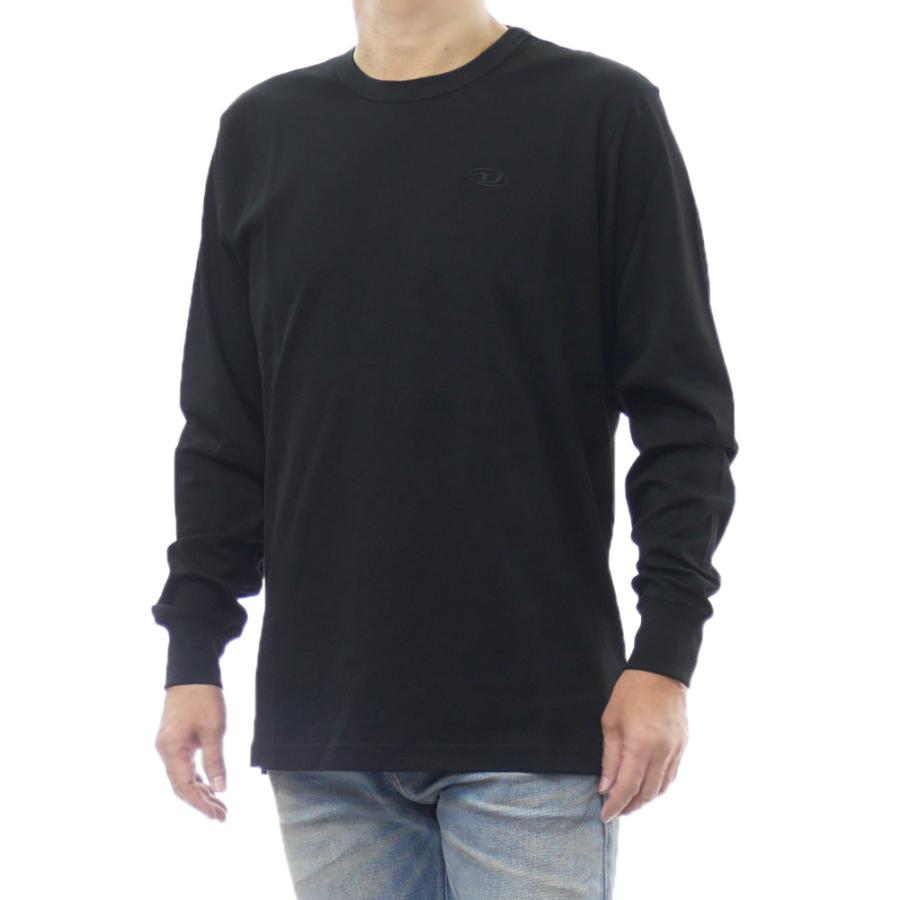 DIESEL ディーゼル メンズロングクルーネックTシャツ A18142