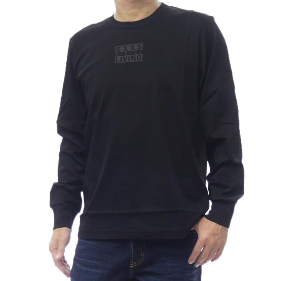 DIESEL ディーゼル メンズロングクルーネックTシャツ A18723