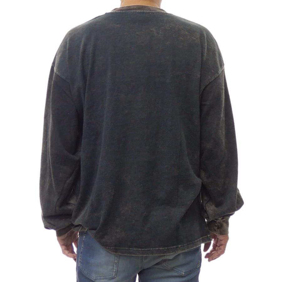 DIESEL ディーゼル メンズクルーネックロングTシャツ A18644